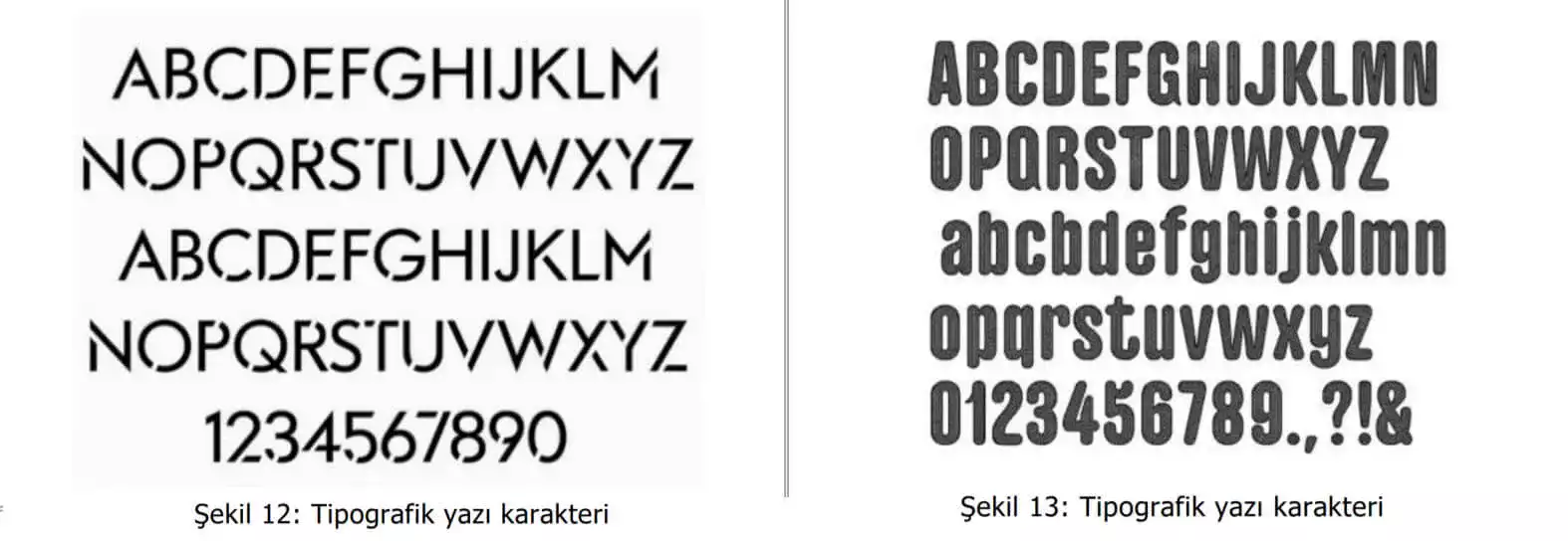 tipografik yazı karakter örnekleri-Kocaeli Web Tasarım